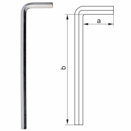  YT-5840 ALLEN WRENCH LONG, POLISHED, 1.5 MM 