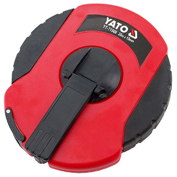 YT-71566 YATO MEASURING TAPE FIBRE GLASS BLADE 30MX13MM ABS CASE HANGER