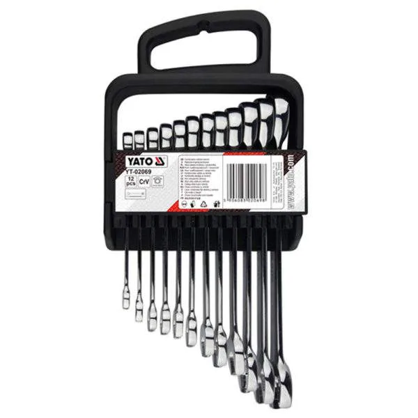 YT-02069 12PCS COMBINATION RACHET SPANNER SET