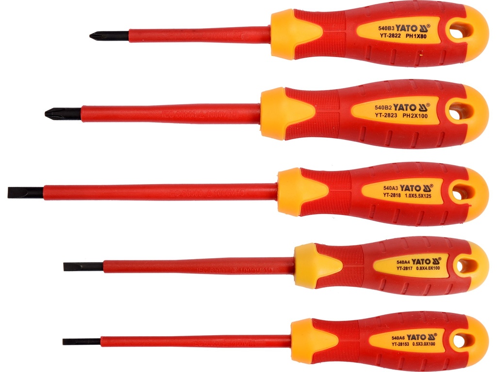 YT-2827 INSULATED SCREWDRIVER SET 5PCS