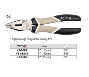  YT-65819 HIGH LEVERAGE COMBINATION PLIER	  