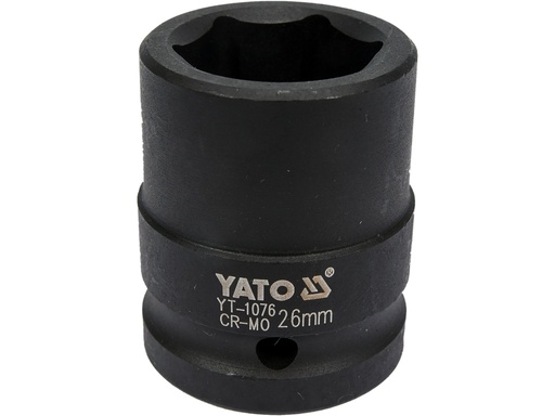 [YT-1076] YT-1076 HEXAGONAL IMPACT SOCKET 3/4'' 26 MM